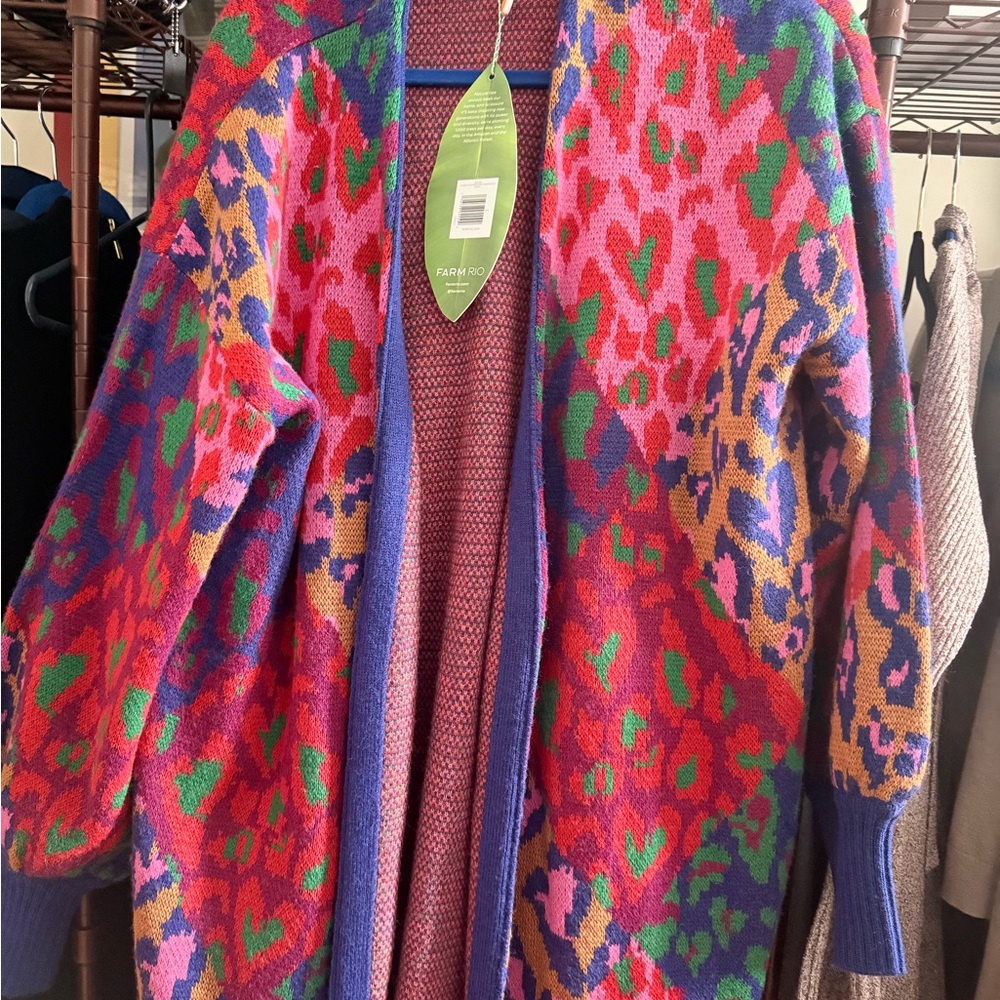 FARM Rio Multicolor Patterned Cardigan - Picture 4 of 4